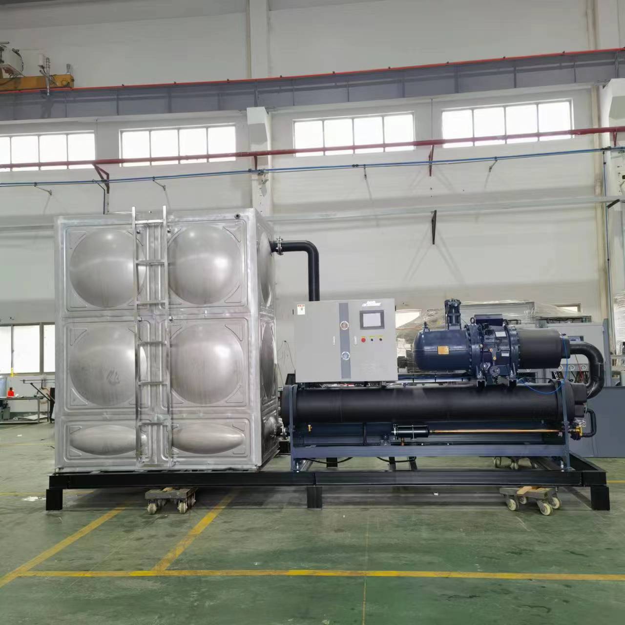 水冷螺桿撬裝式冷水機組 制藥制冷機組反應釜冰水機 低溫冷凍機